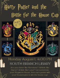 Harry Potter: Battle for the House Cup @ South Branch