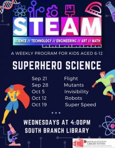 STEAM-Superhero Science @ South Branch