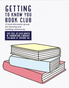 Getting to Know You-Book Club @ Richard H. Thornton Library