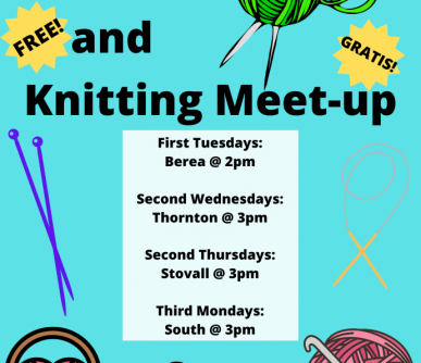 Crochet and Knitting Meet-up2