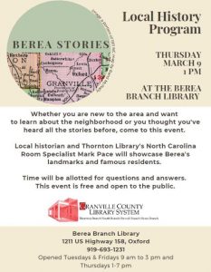 Berea Local History @ Berea Library