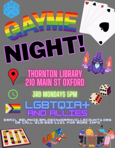 Gayme Night @ Richard H. Thornton Library