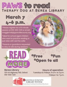 Paws to Read @ Berea Branch Library