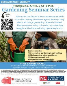 Gardening Seminar Series