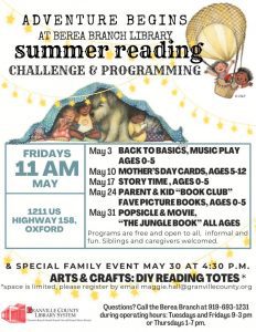 Berea Summer Reading Challenge @ Berea Library