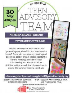 Teen Advisory Team @ Berea Library