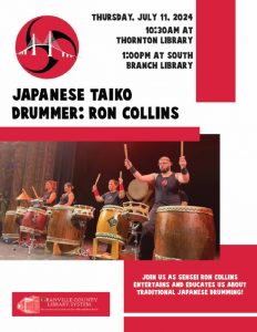 Japanese Taiko Drummer @ Thornton Library