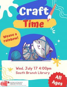 Craft Time @ South Branch
