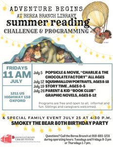 Berea Summer Reading Challenge @ Berea Library