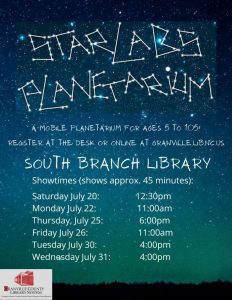 StarLabs Planetarium @ South Branch Library