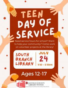 Teen Day of Service @ South Branch