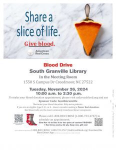 Blood Drive @ South Branch Library