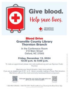 Blood Drive @ Thornton Library