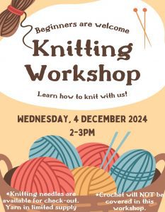 Knitting Workshop @ Thornton Library